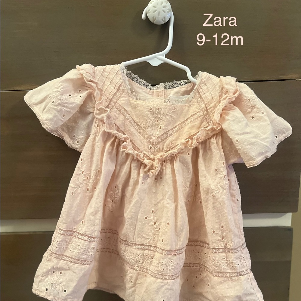 Zara blush colored dress
